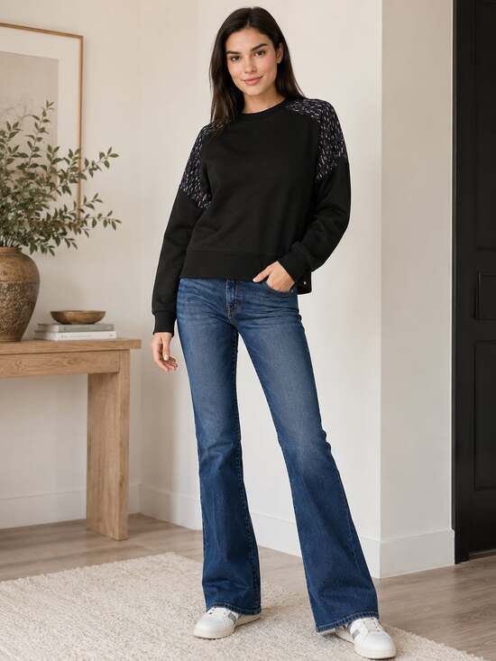 Scotch & Soda Tops - Scotch & Soda Black women's Quilted Sweatshirt, size S